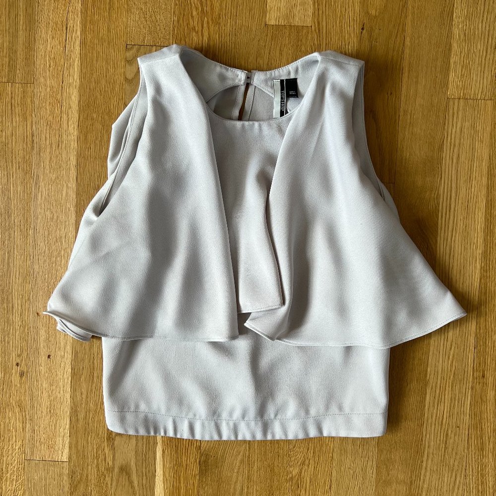 Top Shop Silk Tiered Blouse